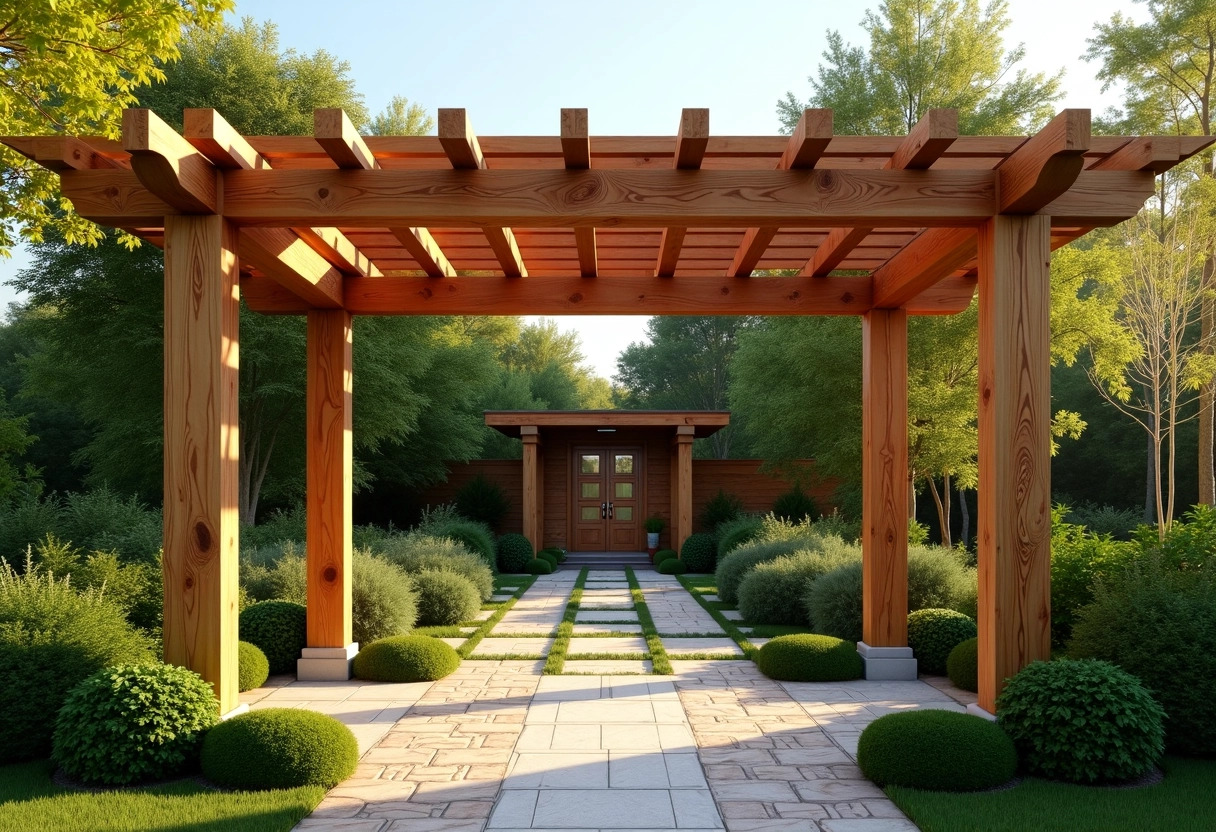 bois pergola