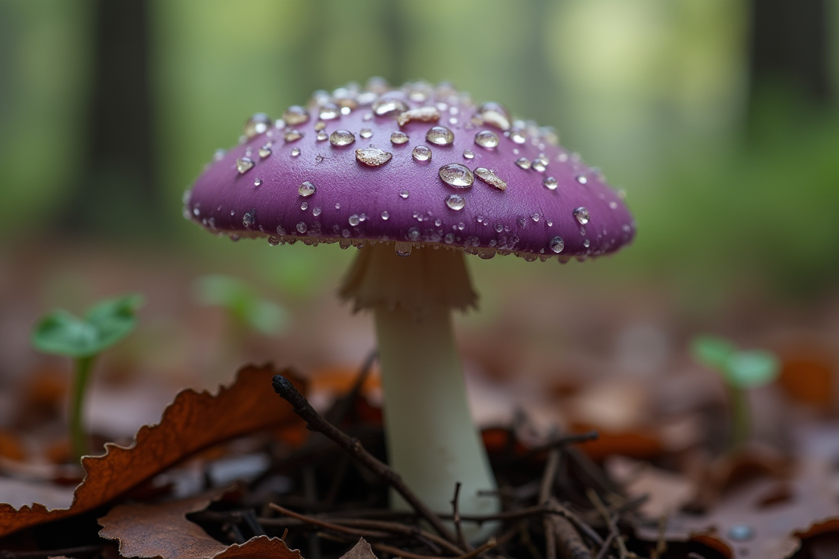 champignon violet